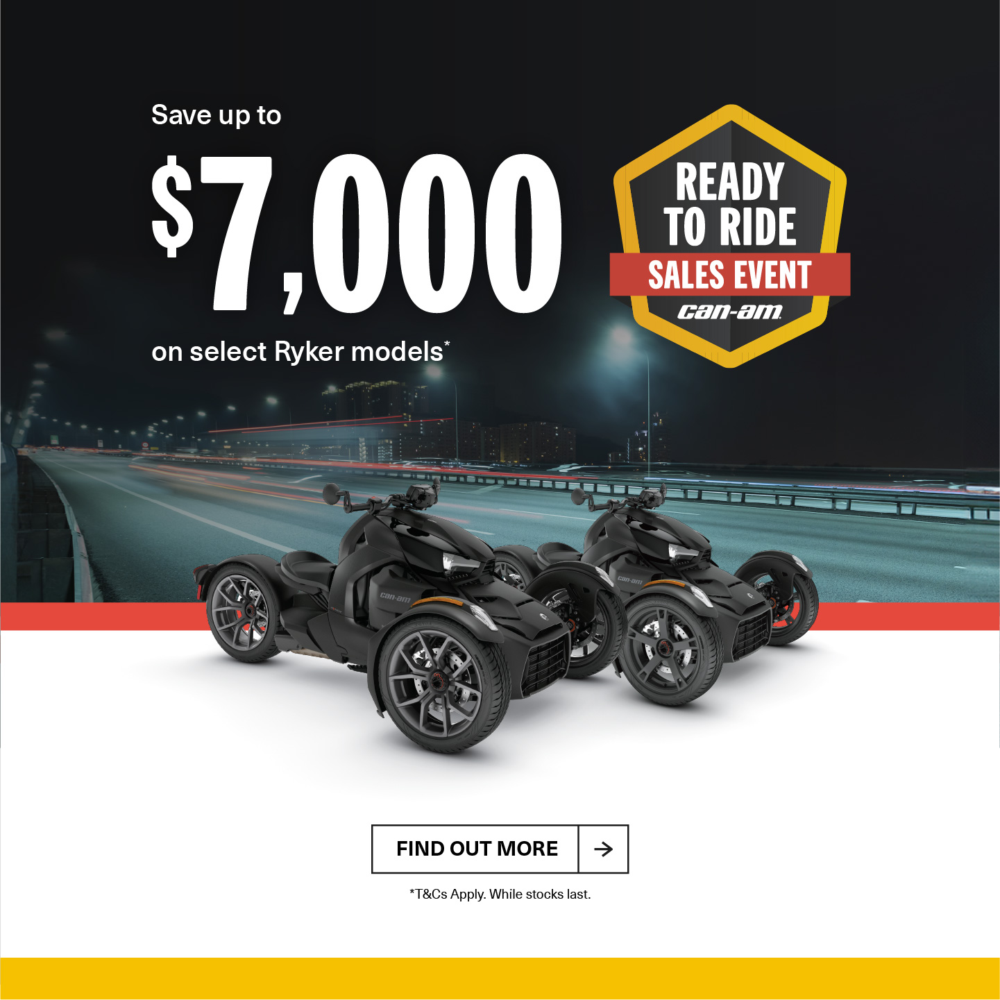 AU Can-Am On-Road - Q3 Retail Program 2025 Ryker