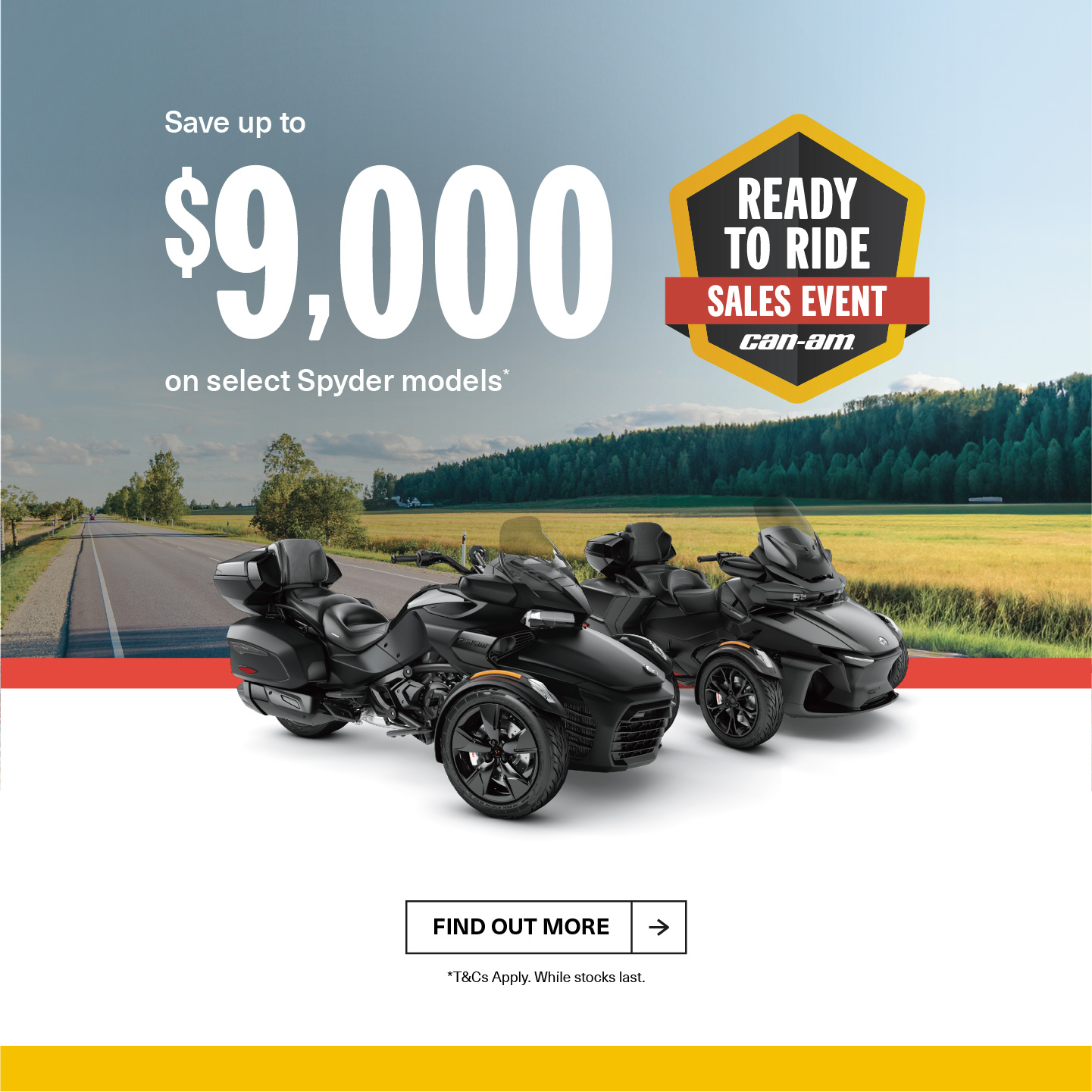AU Can-Am On-Road - Q3 Retail Program 2025 Spyder